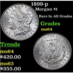 1899-p Morgan Dollar $1 Grades Choice Unc