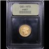 Image 4 : ***Auction Highlight*** 1870 Three Dollar Gold .$3 Graded BU+ By USCG (fc)