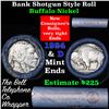 Image 1 : Buffalo Nickel Shotgun Roll in Old Bank Style 'Bell Telephone'  Wrapper 1924& d Mint Ends
