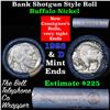 Image 1 : Buffalo Nickel Shotgun Roll in Old Bank Style 'Bell Telephone'  Wrapper 1928 & d Mint Ends
