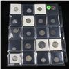 Image 2 : Page of 20 Mixed coins Jefferson 5c, Braided Hair 1c, Washington 25c, Liberty 5c, Indian 1c, Buffalo