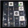Image 2 : Page of 20 Mixed coins Jefferson 5c, Braided Hair 1c, Washington 25c, Liberty 5c, Indian 1c, Buffalo