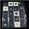 Image 2 : Page of 20 Mixed coins Mercury 10c, Braided Hair 1c, Washington 25c, Liberty 5c, Indian 1c, Jefferso