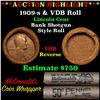 Image 1 : ***Auction Highlight*** Lincoln Wheat cent 1c orig roll, 1909-s end, VDB other end, WOW! (fc) (fc)