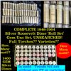 Image 1 : ***Auction Highlight*** Complete Silver Roosevelt Dime 10c Roll set, 2400 coins (fc)