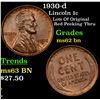 Image 1 : 1930-d Lincoln Cent 1c Grades Select Unc BN