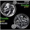 Image 1 : 1956 Roosevelt Dime 10c Grades GEM++ Proof