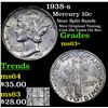 Image 1 : 1938-s Mercury Dime 10c Grades Select+ Unc