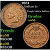 Image 1 : 1881 Indian Cent 1c Grades Choice AU