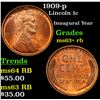 Image 1 : 1909-p Lincoln Cent 1c Grades Select+ Unc RB