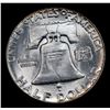 Image 3 : 1955-p Franklin Half Dollar 50c Grades Select Unc FBL