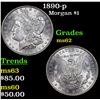 Image 1 : 1890-p Morgan Dollar $1 Grades Select Unc