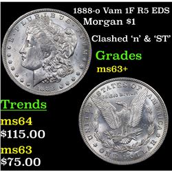 1888-o Vam 1F R5 EDS Morgan Dollar $1 Grades Select+ Unc