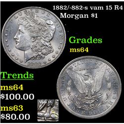 1882/-882-s vam 15 R4 Morgan Dollar $1 Grades Choice Unc