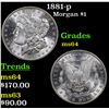 Image 1 : 1881-p Morgan Dollar $1 Grades Choice Unc