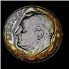 Image 4 : 1950 Rainbow Toned Proof Roosevelt Dime 10c Grades GEM++ Proof