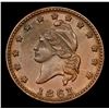 Image 2 : 1863 Liberty Cap Civil War Token 1c Grades Unc+ BN