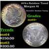 Image 1 : 1878-s Rainbow Toned Morgan Dollar $1 Grades Select+ Unc