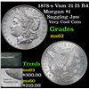 Image 1 : 1878-s Vam 21 I5 R4 Morgan Dollar $1 Grades Select Unc