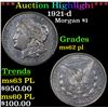 Image 1 : ***Auction Highlight*** 1921-d Morgan Dollar $1 Graded Select Unc PL By USCG (fc)