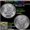 Image 1 : ***Auction Highlight*** 1882-o /o Vam 7 Top 100 R4 Morgan Dollar $1 Graded Choice+ Unc By USCG (fc)
