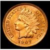 Image 2 : ***Auction Highlight*** 1907 Indian Cent 1c Graded GEM Unc RD By USCG (fc)
