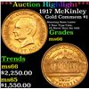 Image 1 : ***Auction Highlight*** 1917 McKinley Gold Commem Dollar .$1 Grades GEM+ Unc (fc)