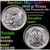 Image 1 : ***Auction Highlight*** 1935-p Texas Old Commem Half Dollar 50c Graded Gem++ Unc By USCG (fc)