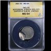 Image 2 : ANACS No Date Jefferson Nickel 5c Graded ms64 By ANACS