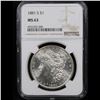Image 2 : NGC 1881-s Morgan Dollar $1 Graded ms63 By NGC