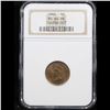 Image 2 : NGC 1904 Indian Cent 1c Graded ms64 bn By NGC