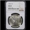 Image 2 : NGC 1922-p Peace Dollar $1 Graded ms65 By NGC