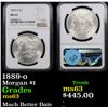 Image 1 : 1889-o Morgan Dollar $1 Graded ms63 By NGC