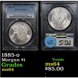 PCGS 1885-o Morgan Dollar $1 Graded ms64 By PCGS
