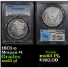 Image 1 : PCGS 1901-o Morgan Dollar $1 Graded ms63 pl By PCGS