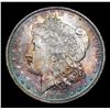 Image 2 : 1885-o Rainbow Toned Morgan Dollar $1 Grades Choice Unc