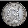Image 2 : 1872-p Seated Liberty Half Dime 1/2 10c Grades Choice AU