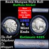 Image 1 : Buffalo Nickel Shotgun Roll in Old Bank Style 'Bell Telephone'  Wrapper 1923& d Mint Ends
