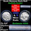Image 1 : Buffalo Nickel Shotgun Roll in Old Bank Style 'Bell Telephone'  Wrapper 1926 & d Mint Ends
