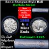 Image 1 : Buffalo Nickel Shotgun Roll in Old Bank Style 'Bell Telephone'  Wrapper 1928 & s Mint Ends