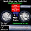 Image 1 : Buffalo Nickel Shotgun Roll in Old Bank Style 'Bell Telephone'  Wrapper 1920 & d Mint Ends