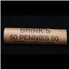 Image 4 : Uncirculated 1c orig shotgun roll, 1960-p in old Brink's wrapper