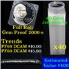 Image 1 : Proof 2006-s Jefferson nickel 5c roll, 40 pieces