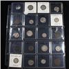 Image 1 : Page of 20 Mixed coins Mercury 10c, Braided Hair 1c, Washington 25c, Jefferson 5c, Indian 1c, Buffal