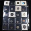 Image 2 : Page of 20 Mixed coins Mercury 10c, Braided Hair 1c, Washington 25c, Barber 10c, Indian 1c, Jefferso