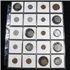 Image 1 : Page of 20 Mixed Foreign coins