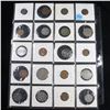 Image 2 : Page of 20 Mixed Foreign coins