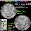 Image 1 : ***Auction Highlight*** 1892-p Vam 5, R3 Morgan Dollar $1 Graded Select+ Unc By USCG (fc)