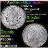 Image 1 : ***Auction Highlight*** 1897-o Morgan Dollar $1 Graded Select Unc By USCG (fc)