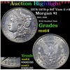 Image 1 : ***Auction Highlight*** 1878/1878-p 8tf Vam 6 r4 Morgan Dollar $1 Graded Choice Unc By USCG (fc)